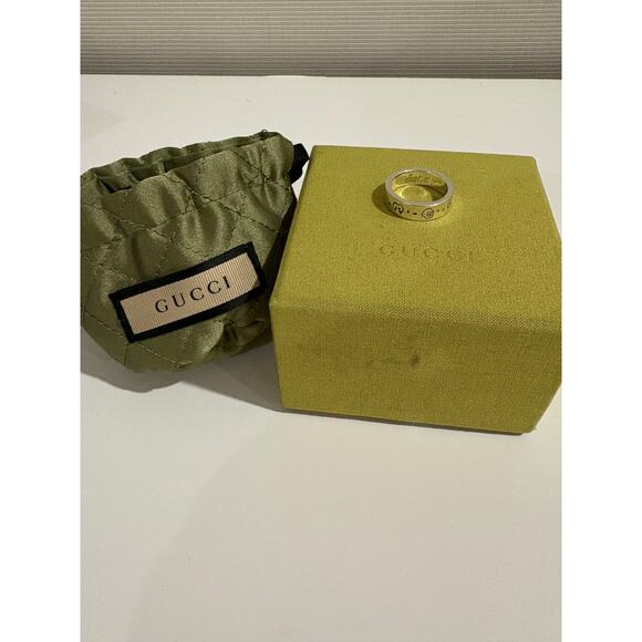 AUTHENTIC Gucci Ghost Ring 925 Sterling Silver Size 16 (7.5 US) w box, dust bag - Picture 5 of 9